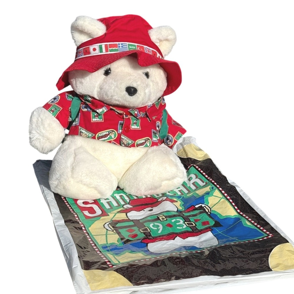 Dayton Hudson Santabear 1993 International Travel With Unopened Paspo